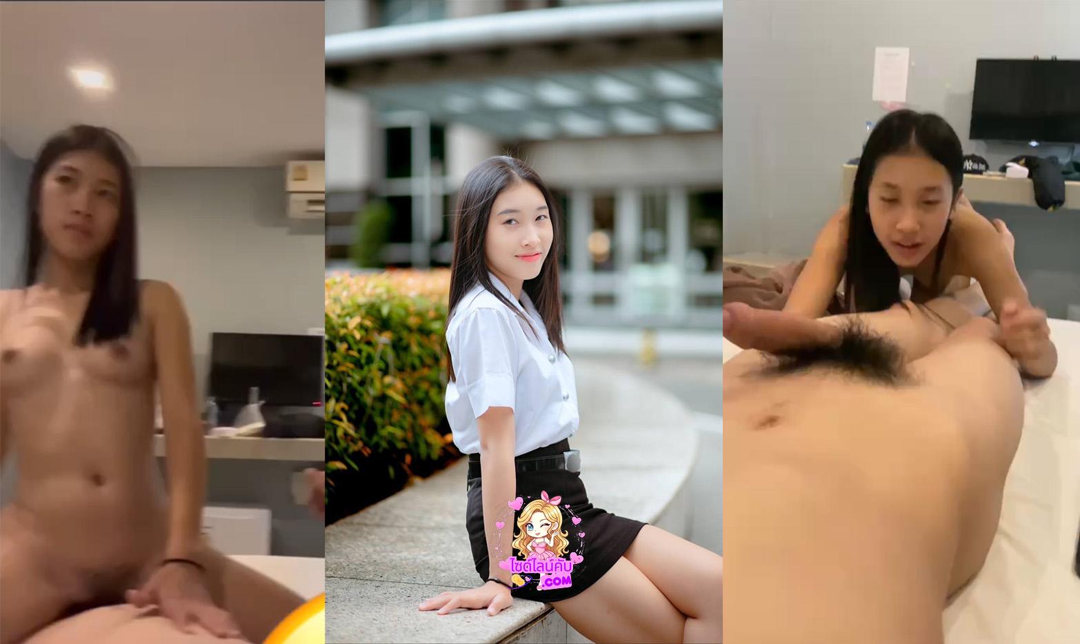 คลิปหลุดนักศึกษา โดยซอยยับหมา หุ่น บางกรอบ นม พอดีมือ ซอยยับๆ ทั้งเลียทั้งดูด อมไข่เลียหัว เสียวสุดๆ